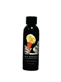 Earthly Body Edible Massage Oil Vanilla 2oz