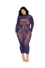 Bodystocking Gown and Shrug Dmnd - Queen - Eclipse