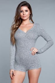 1882 Nala Romper (Color: Grey, size: 1X)