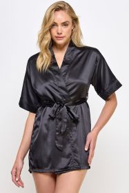 1947 Getting Ready Robe (Color: Black, size: 3X)