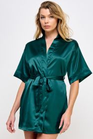 1947 Getting Ready Robe (Color: Forest Green, size: L)