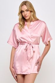 1947 Getting Ready Robe (Color: Rose Pink, size: 2X)