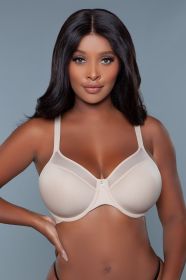 2215 Seamless Kristy Full Coverage Bra (Color: Nude, size: H)