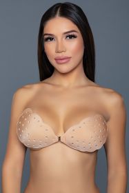 2309 Scalloped Edge Bra Adhesive (Color: Nude, size: B)