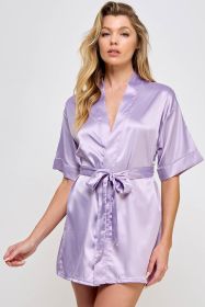 1947 Getting Ready Robe (Color: Lavender, size: S)