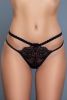 20953PK 3 Pack Eyelash Lace Thong with Trim