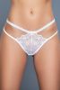 20953PK 3 Pack Eyelash Lace Thong with Trim