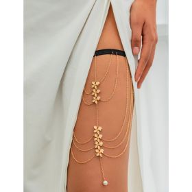 Multi-layer Chain Star Leg Ring Thigh Chain (Option: 06 Gold 0320-Specifications)