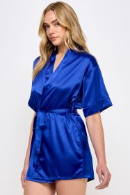 1947 Getting Ready Robe (Color: Royal Blue, size: 1X)