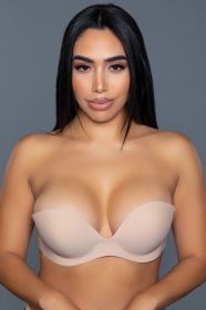 2305 Barely Even There Adhesive Bra (Color: Nude, size: A)