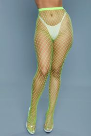 2303 Can't Back Down Pantyhose (Color: Neon Green, size: OS)