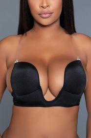 2329 U-Shape Bra (Color: Black, size: A)