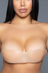 2330 Wing Shaped Silicone Bra (Color: Nude, size: A/B)