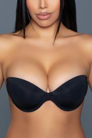 2307 Strapless Bra Adhesive (Color: Black, size: D)