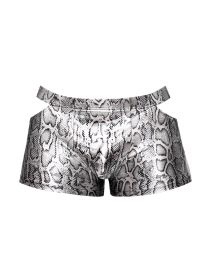 s'naked Pouch Short (Option: Medium, Color/Size: Silver/black)