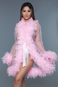 BW834S Lux Robe (Color: Candy Pink, size: OS)