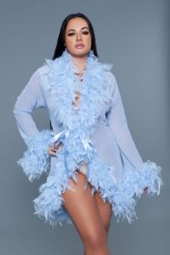 BW834S Lux Robe (Color: Periwinkle, size: OS)