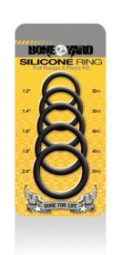 Boneyard Silicone Ring 5 Piece Kit Black (SKU: CHABY0100)