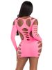 Opaque Shredded Cut Out Mini Dress  One Size