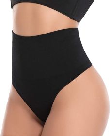 Belly Contracting Underwear Women's Strong Waist Shaping Hip Lift Shaping Pants (Option: Black-M)